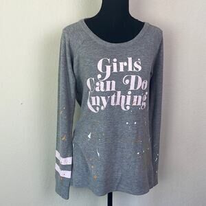 New! Chaser dancer’s open slouch back sweatshirt women’s M
